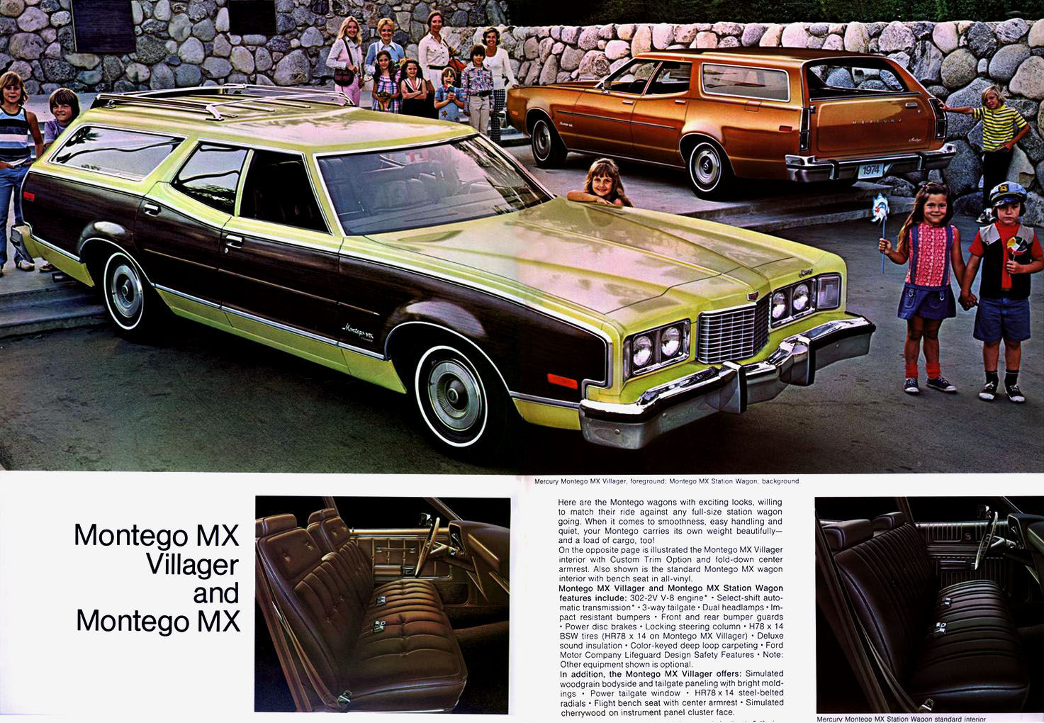 1974 Mercury Wagons Brochure Page 1